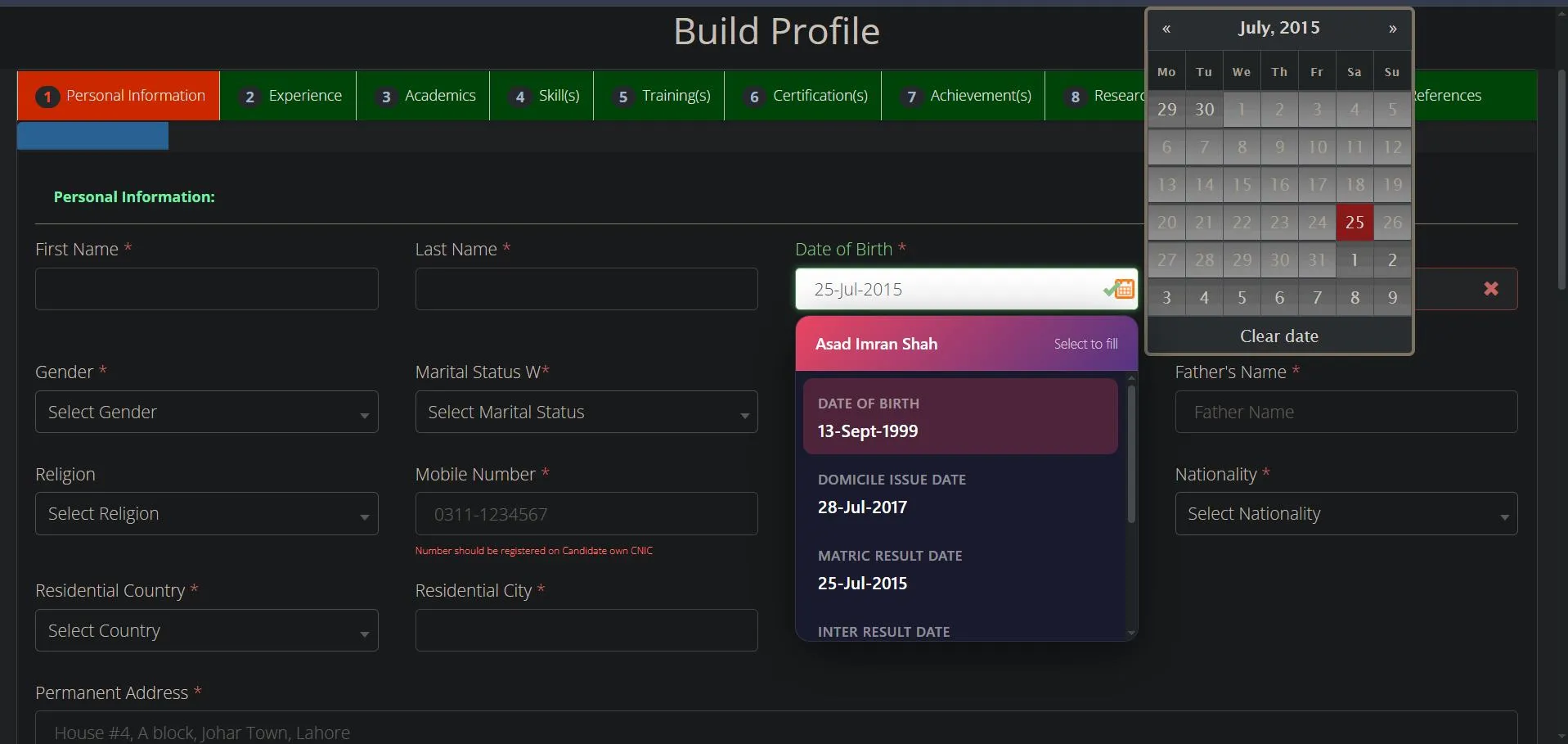 Application Autofill Extension - Slide 3