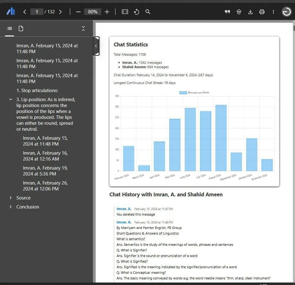 WhatsApp Chat Exporter - Slide 1